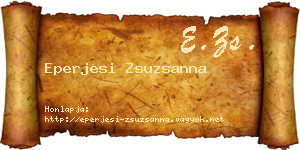 Eperjesi Zsuzsanna névjegykártya